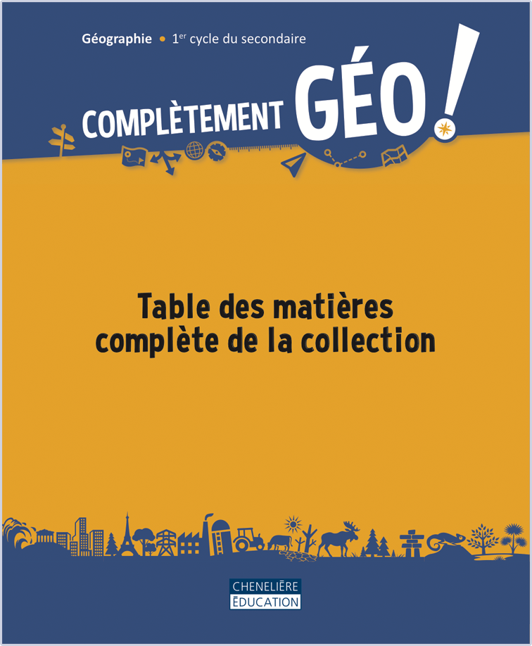 Couverture de la Table des matières complète de la collection