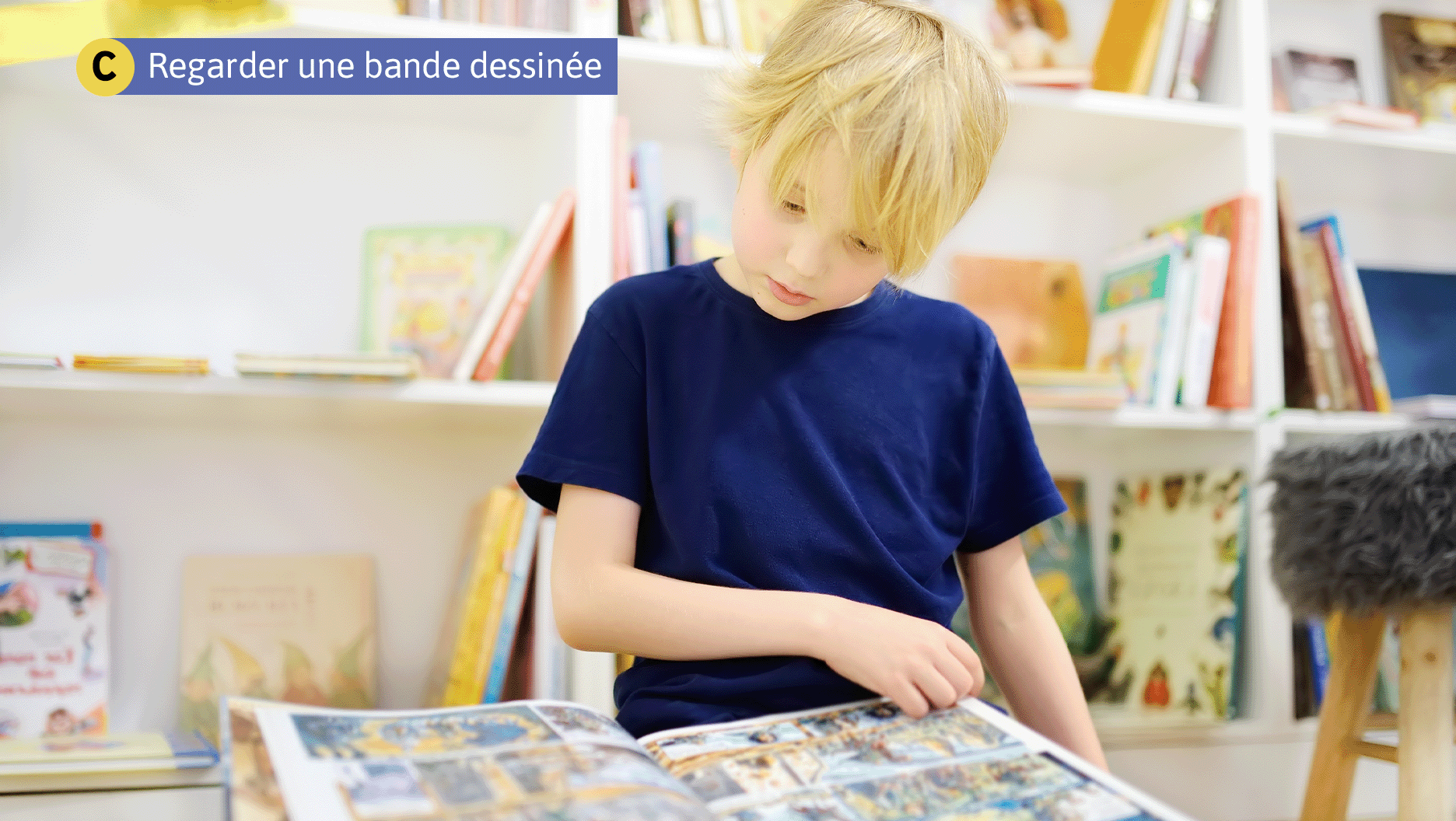 C. Lire une bande dessinée