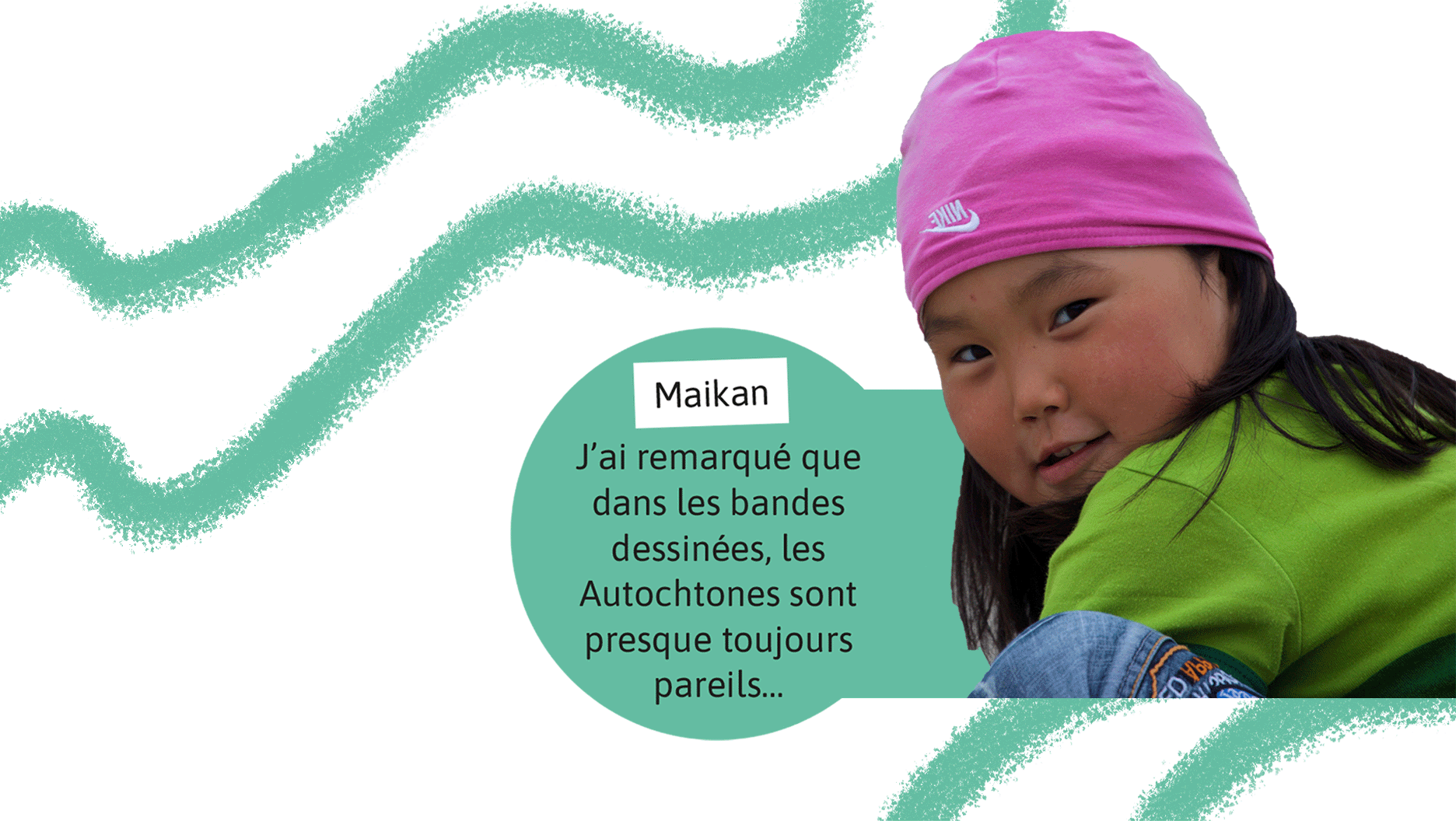 Maikan, une jeune Inuk.