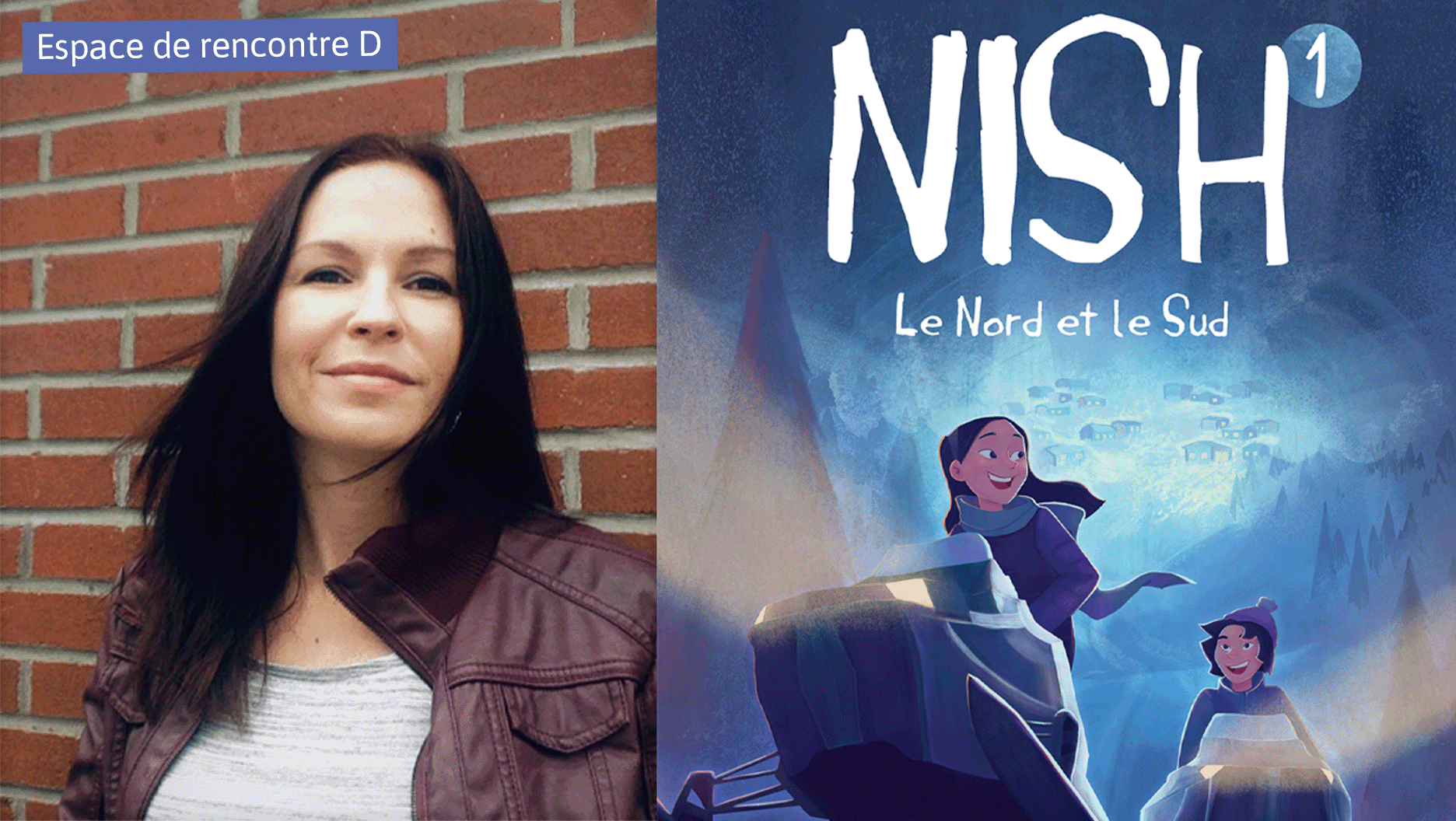 La couverture du tome 1 de Nish, intitulé Le Nord et le Sud, un livre de l’auteure wendat Isabelle Picard.