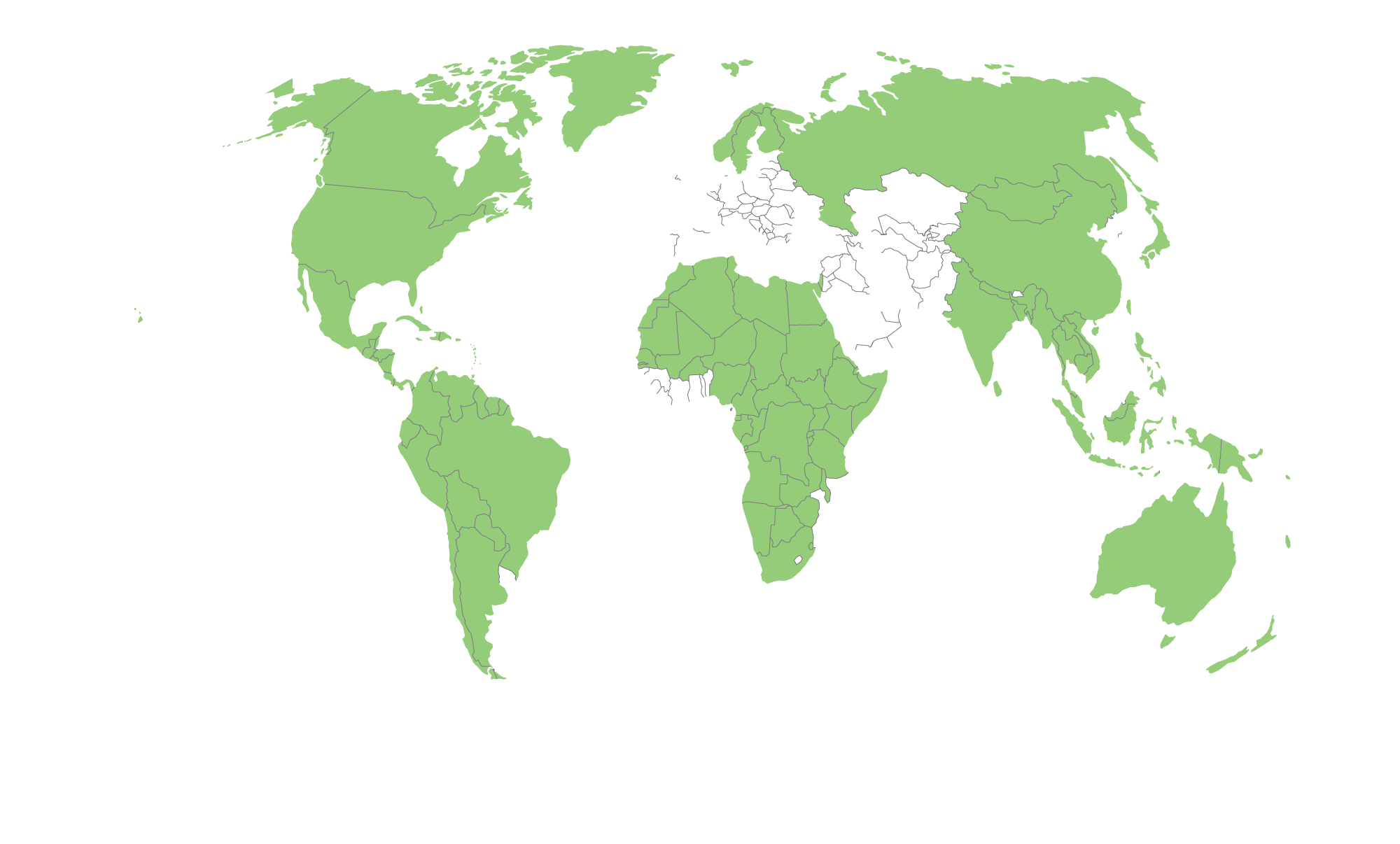 Carte 11.1 : Planisphère des pays où vivent des peuples autochtones